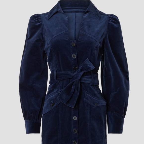 Marissa Webb Collective Corduroy Button Up Dress, 14 - Picture 2 of 12